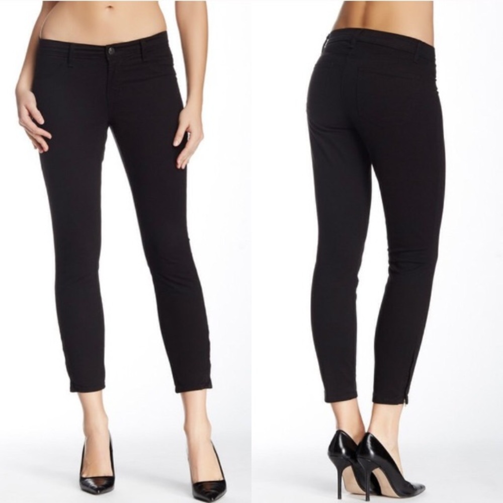 J Brand Cropped Ankle Zippered Pants